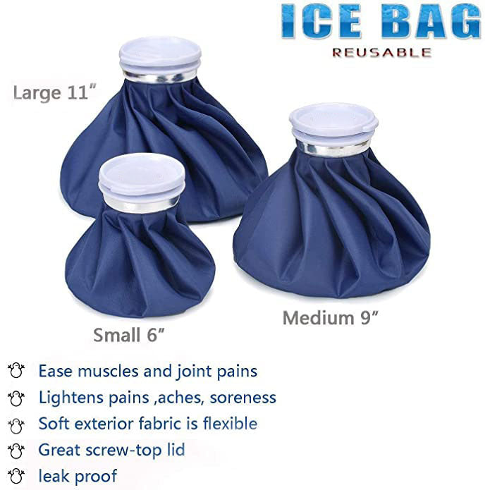 4-Pack: Reusable Ice Pack Hot Water Bag Image 2