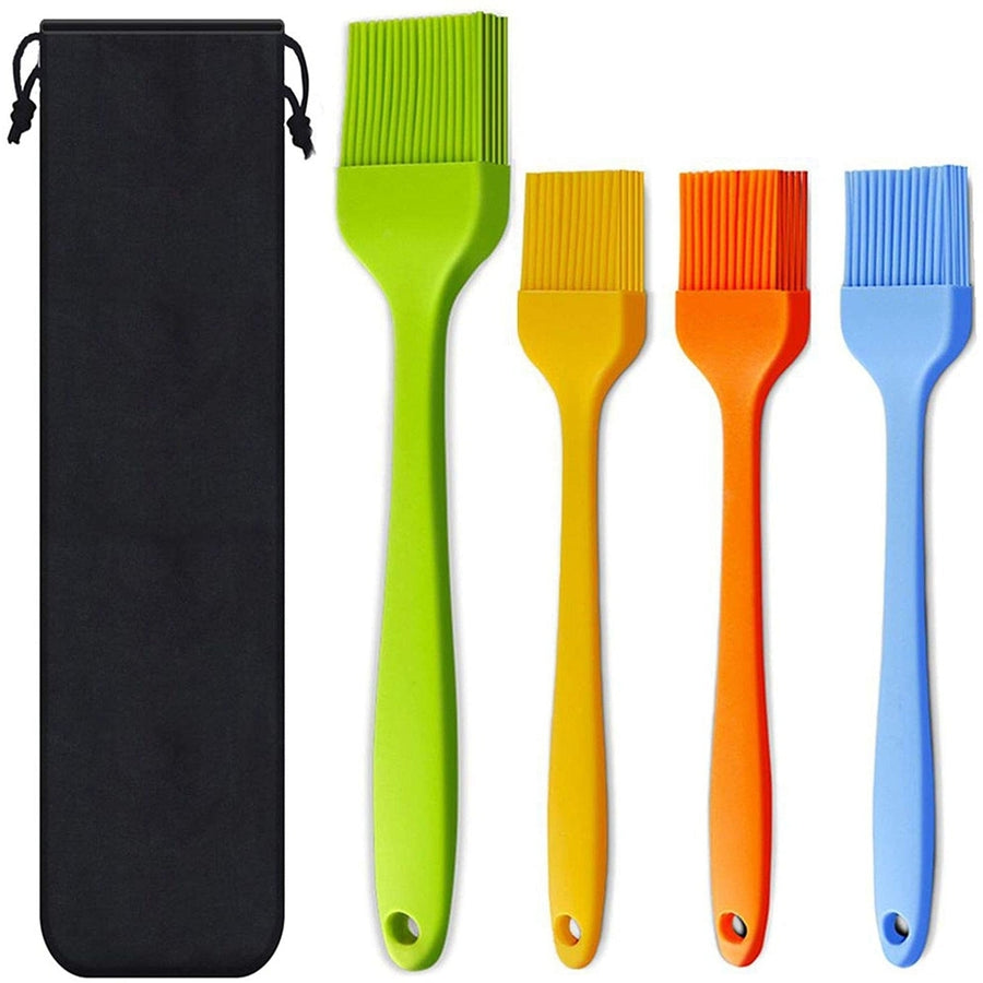 4-Pack: Silicone Basting Pastry Brush Image 1