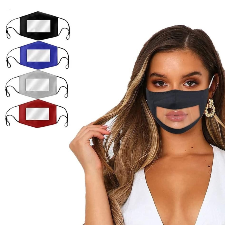 4-Pack: Smile Communicator Face Mask Image 1