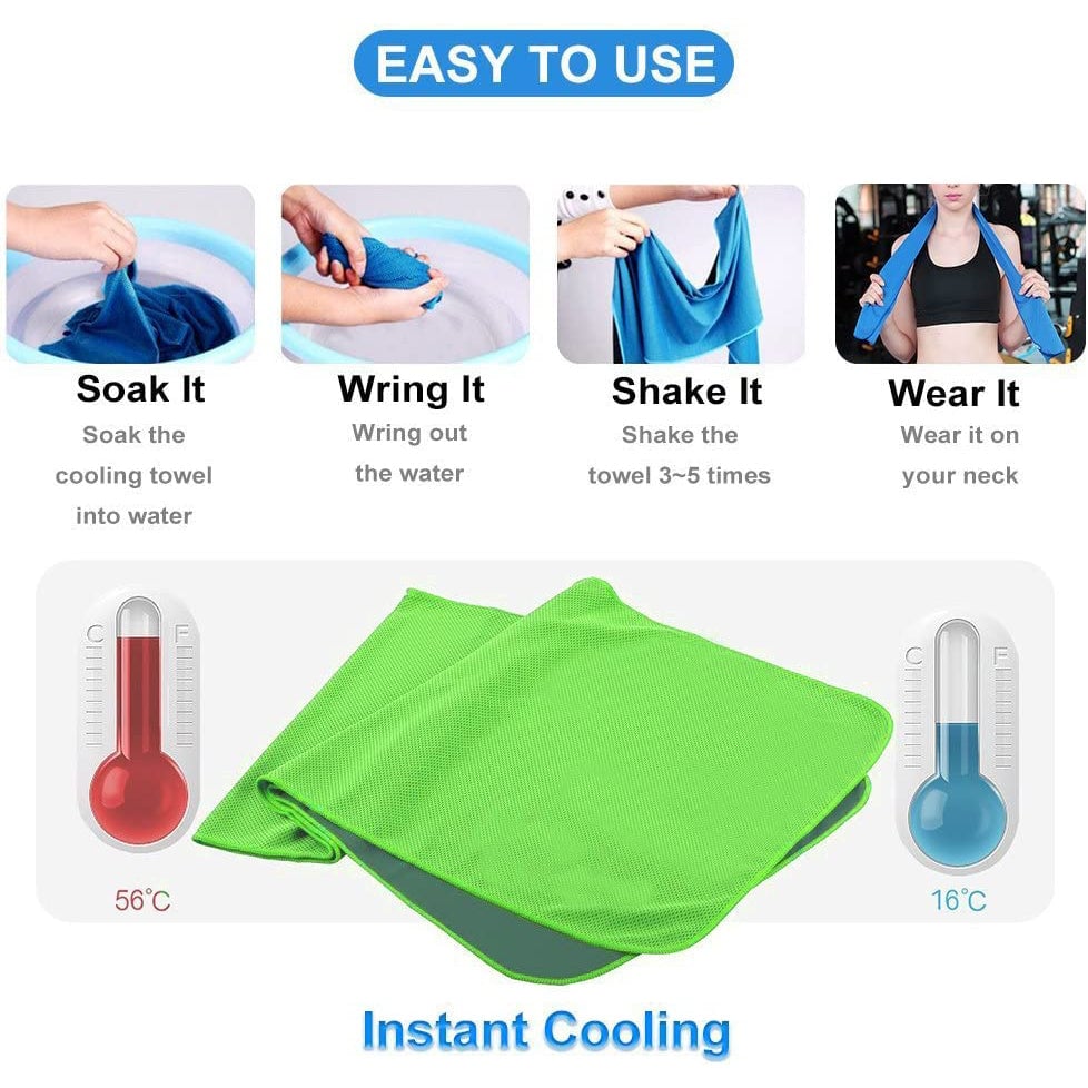 4-Pack: Soft Breathable Cooling Towel Image 2