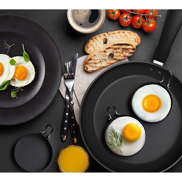 4-Pack: Stainless Steel Egg Cooking Ring Image 2