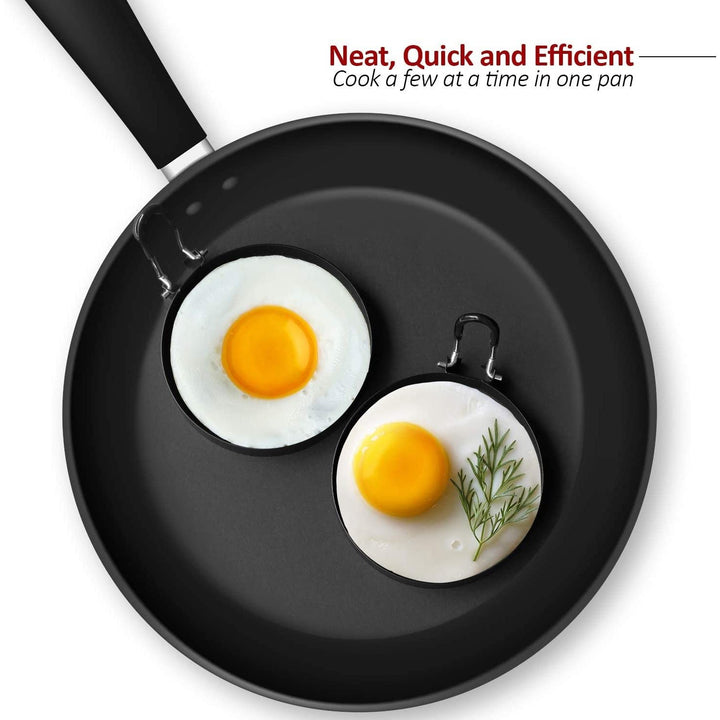 4-Pack: Stainless Steel Egg Cooking Ring Image 4