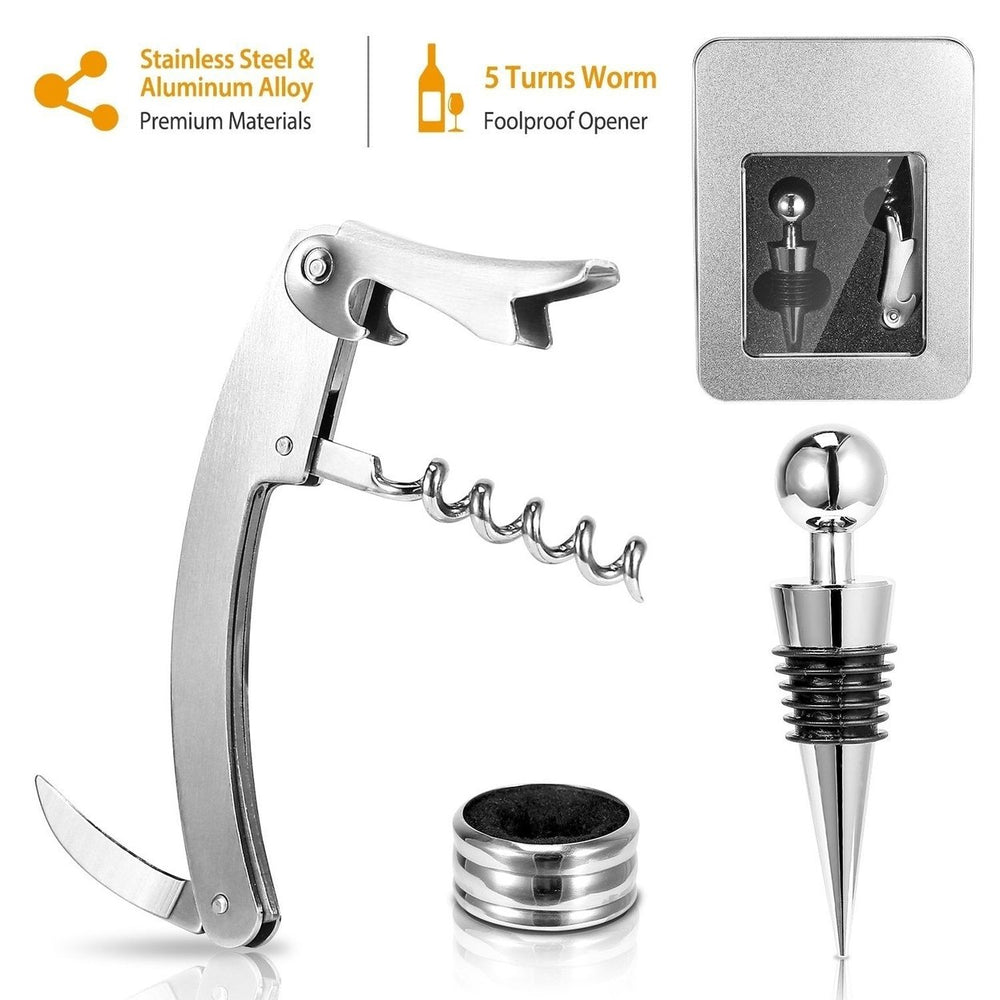 3-Piece Set: Corkscrew Bottle Opener Set Image 2