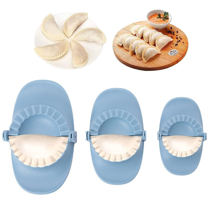 3-Piece Set: Perfect Dumpling Ravioli Empanadas Pie Pastry Maker Mold Dough Press Image 1