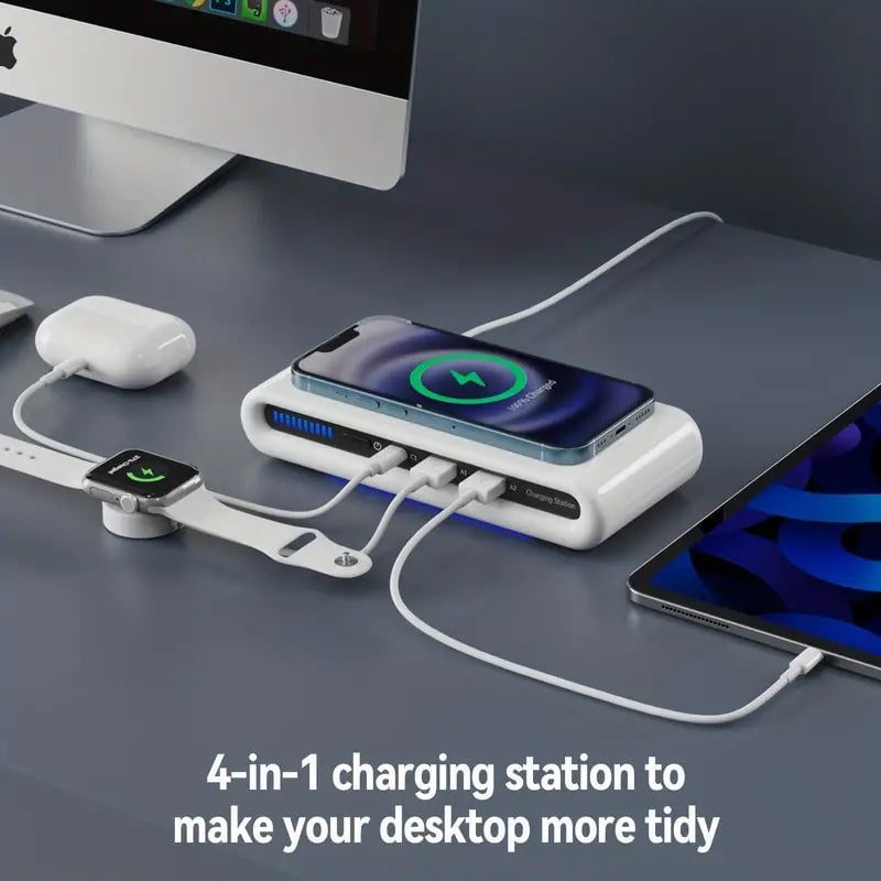 4-in-1 Charger 15W Portable Wireless Charger Image 4