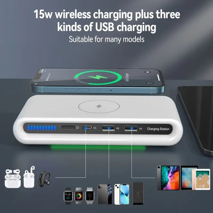 4-in-1 Charger 15W Portable Wireless Charger Image 6