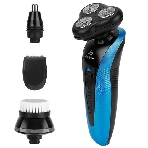 4-in-1 IPX7 Waterproof Beard Trimmer Cordless Razor for Men Image 1