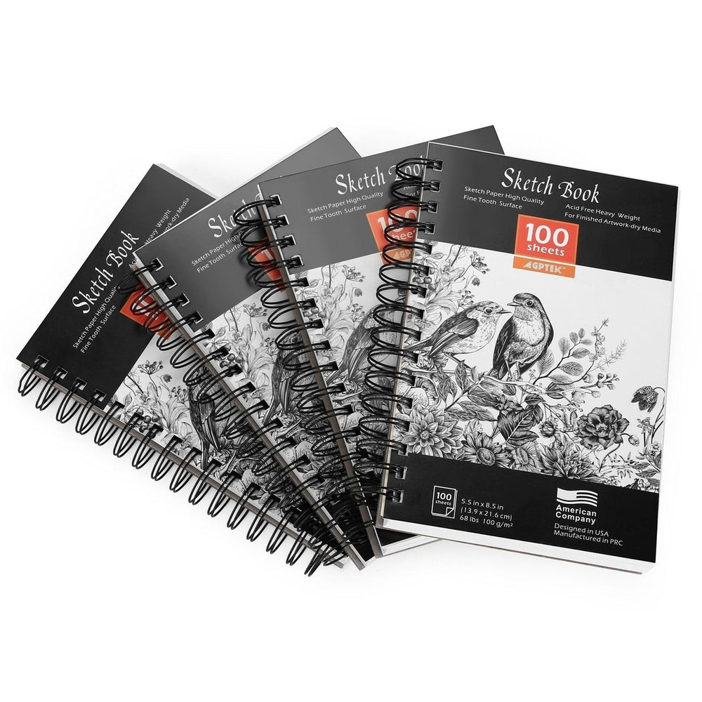 4-Pack: 100 Sheets Sketch Book Image 2