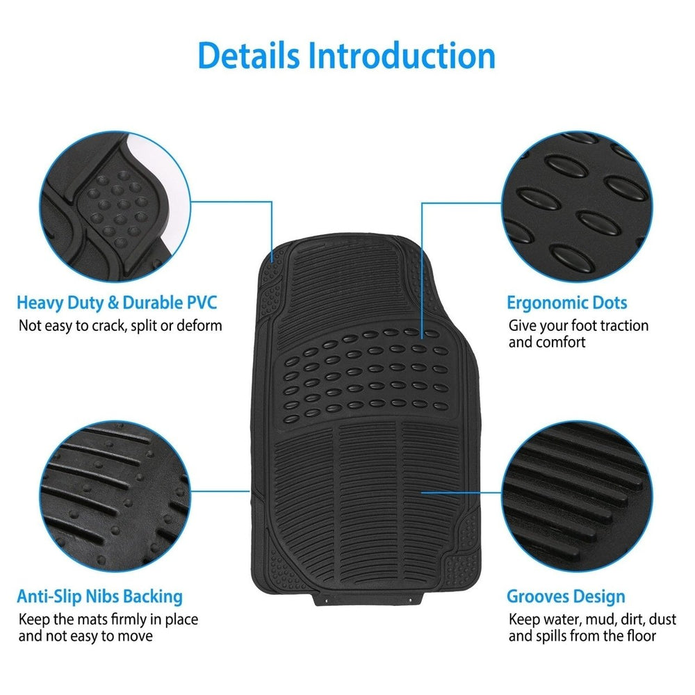 3-Piece: Automotive Floor Mats Set Image 2