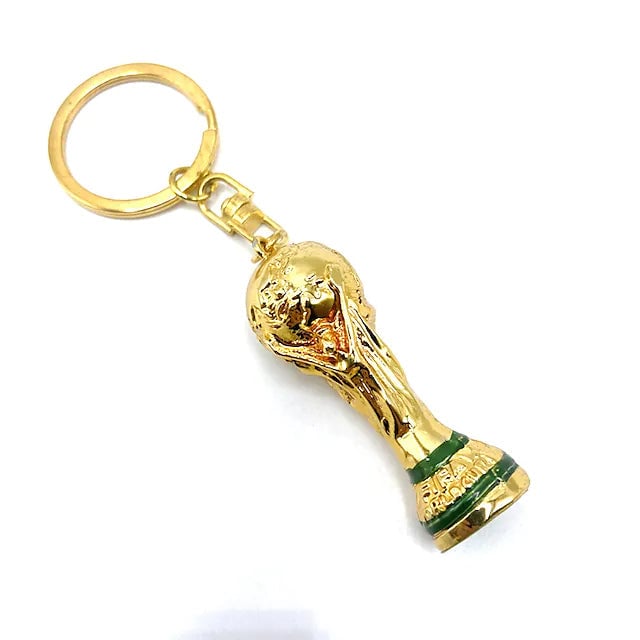 3-Pieces: Keychain Small Pendant Mascot Emblem 2022 Qatar World Cup Image 2