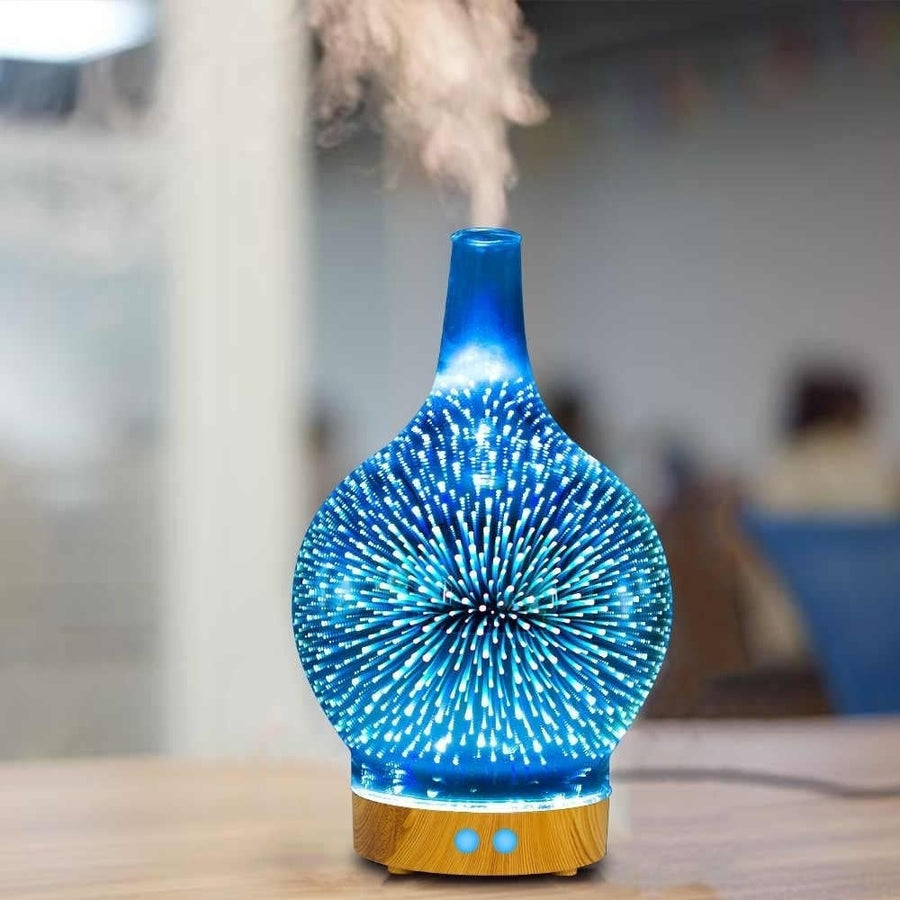 3D Changing Led Lights Aromatherapy Essential Oil Diffuser Image 1