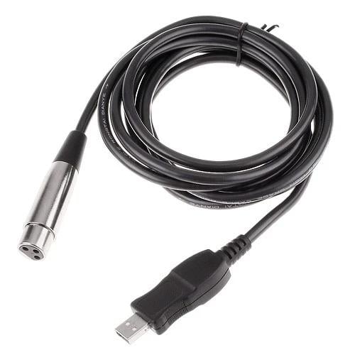 3M USB Male to XLR Female Microphone USB Mic Link Cable Image 1