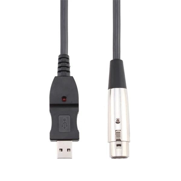 3M USB Male to XLR Female Microphone USB Mic Link Cable Image 2