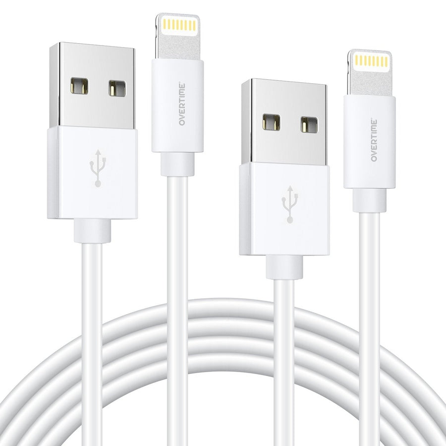 4 Ft./6 Ft. Overtime Apple MFi Certified iPhone Charger Lightning Cable Pack Image 1