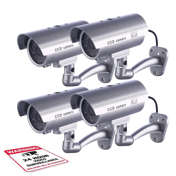 4 Pack: Fitnate Fake Security Camera CCTV Surveillance System Image 2