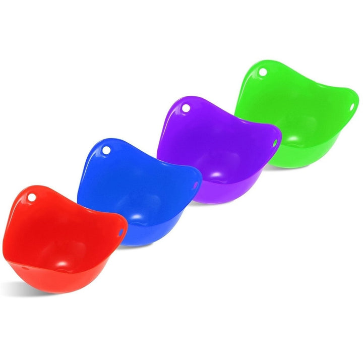 4-Pack: Egg Poachers Silicon Egg Cups Image 2