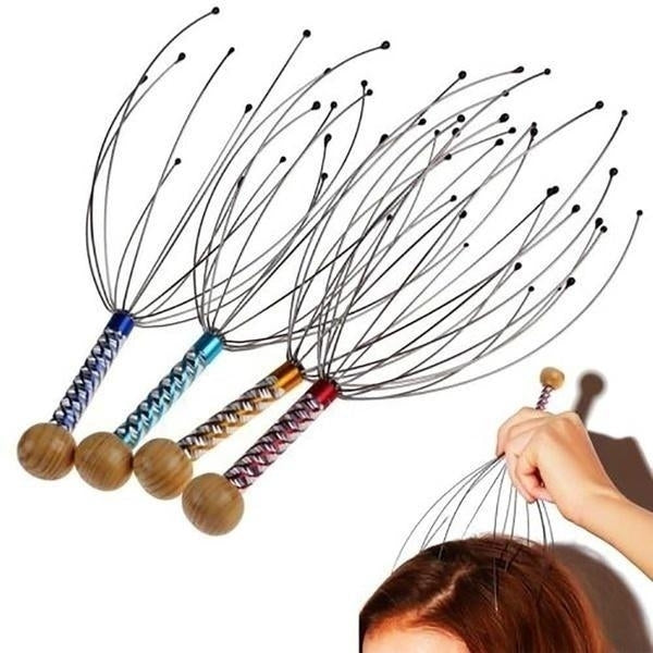 4-Pack: Head Neck Scalp Massager Stress Release Tool Image 1