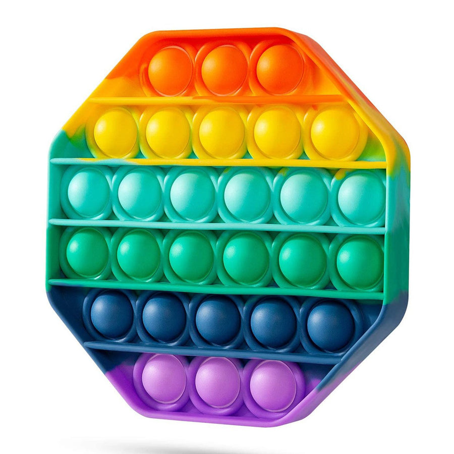 4-Pack: Rainbow Pop-It Bubble Popper Image 1