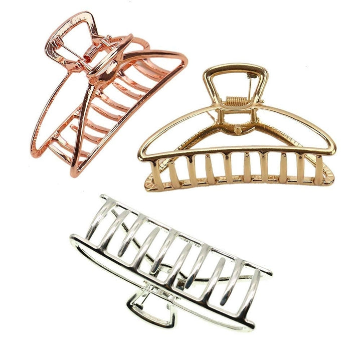 3-Pack: Metal Hair Clips Image 1