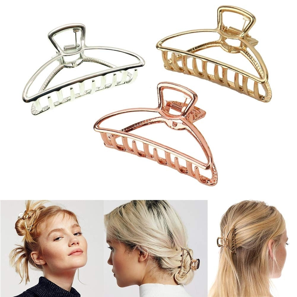 3-Pack: Metal Hair Clips Image 2