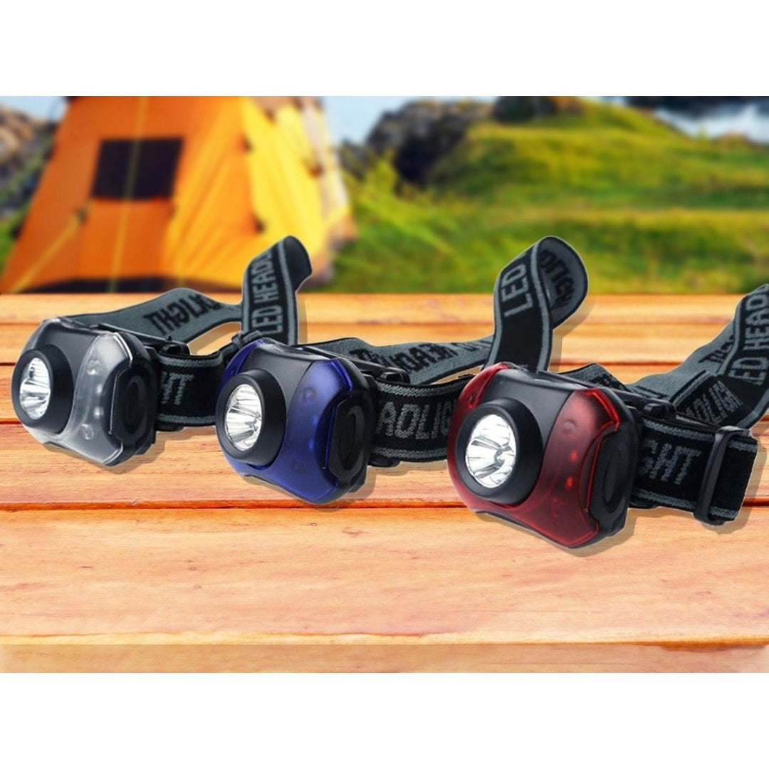 3-Pack: Outdoor Nation Hands-Free 7-LED Headlamp Image 1