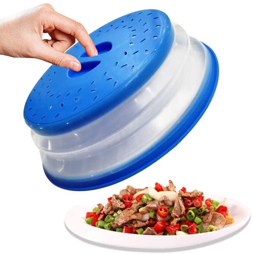 3-Pack: OUZIFISH 10.5 inch Collapsible Food Plate Lid Cover Image 2