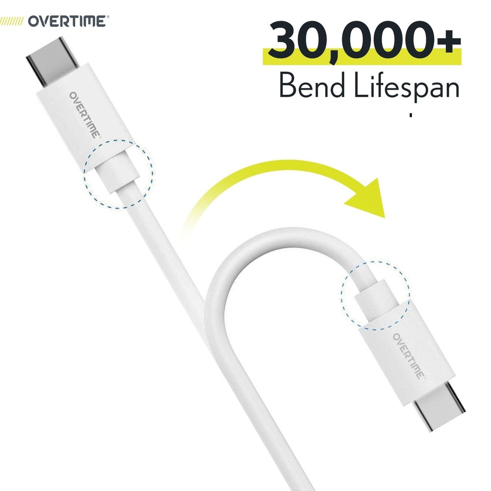 3-Pack: Overtime USB-C to USB-C Charging Cable Image 2