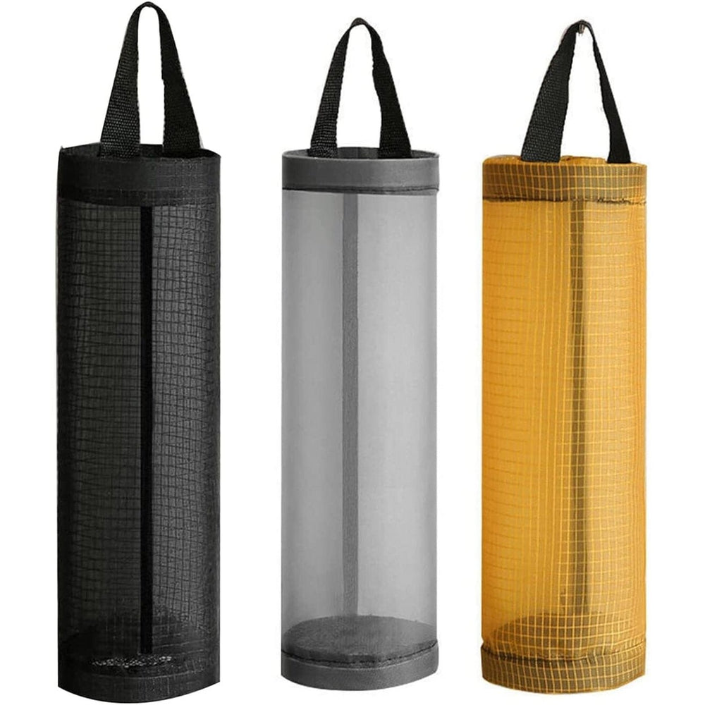 3-Pack: Plastic Mesh Grocery Bag Holder Image 2