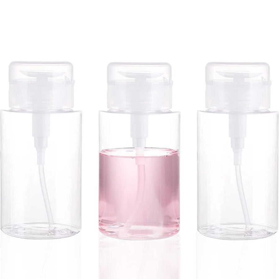 3-Pack: Push Down Empty Pump Dispenser Bottle Image 1