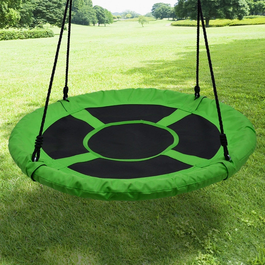 40" Flying Saucer Tree Swing Chair Kids Round Hanging Rope Seat Image 1