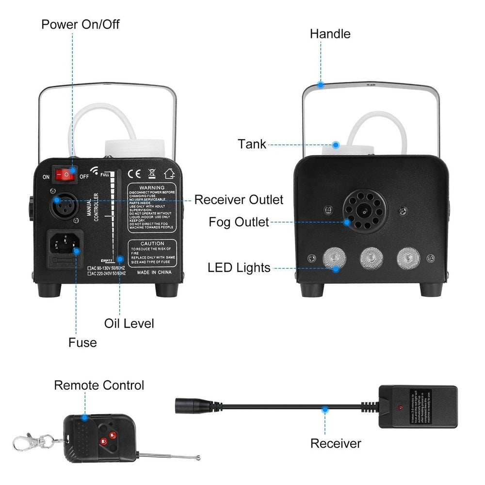 400W RGB LED Fog Machine Image 2