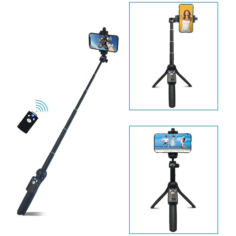 48" Portable Selfie Stick and Tripod Image 2