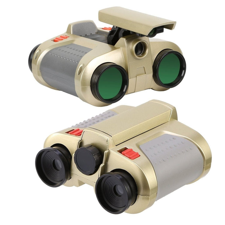 4x30 Kid Toy Night Vision Binoculars with Pop-Up LED Light Image 1