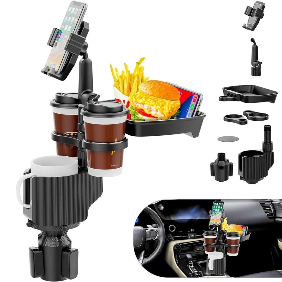 5-in-1 Car Organizer and Cup Holder Image 1