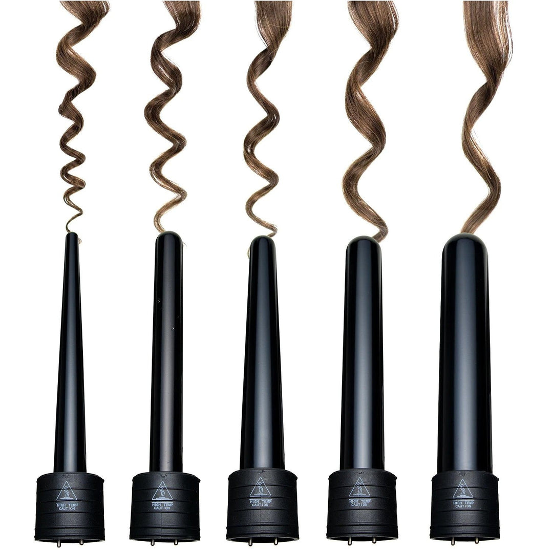 5-in-1 Curling Iron Wand Set Hair Curler Set With 5 Interchangeable Barrels Roller Image 4