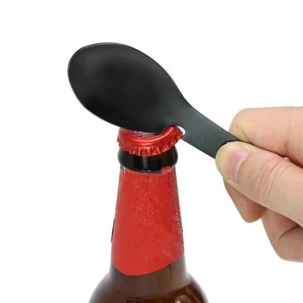 5-in-1 Multifunctional Stainless Steel Fork Knife Spoon Bottle Opener Image 1