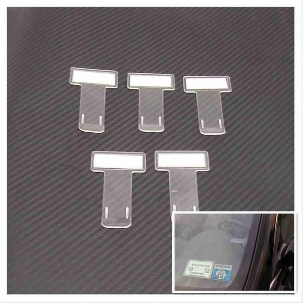 5-Pack: Car Vehicle Parking Ticket Permit Holder Clip Sticker Image 1