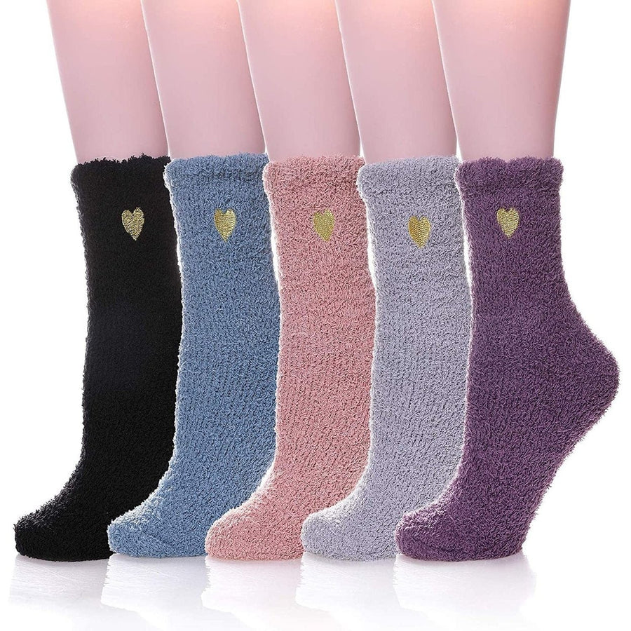 5-Pairs: Womens Soft Winter Warm Socks Image 1