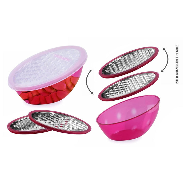 5-Piece: Cheese Grater Citrus Lemon Zester With Food Storage Container and Lid Image 4