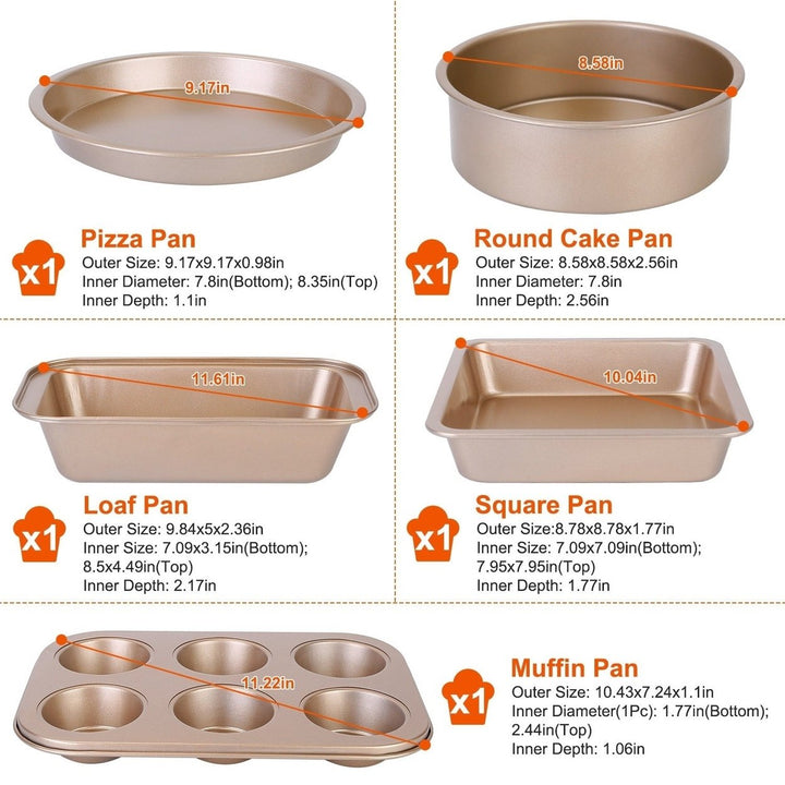 5-Piece: Nonstick Bakeware Set Image 6