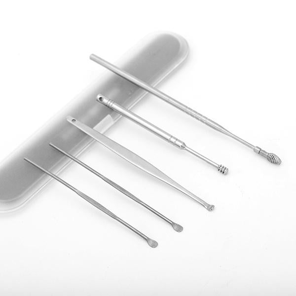 5-Piece: Stainless Steel Earpick Set Image 3