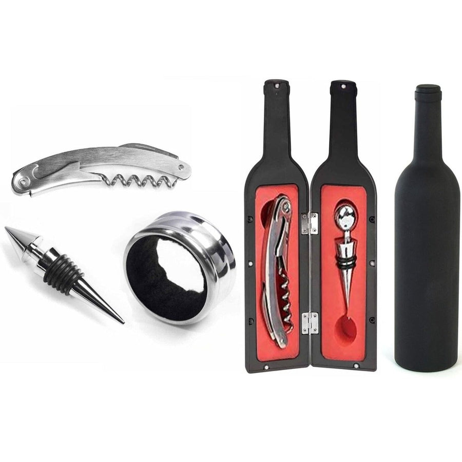 5-Piece: Wine Opener Set with Bottle-Shaped Case Image 1