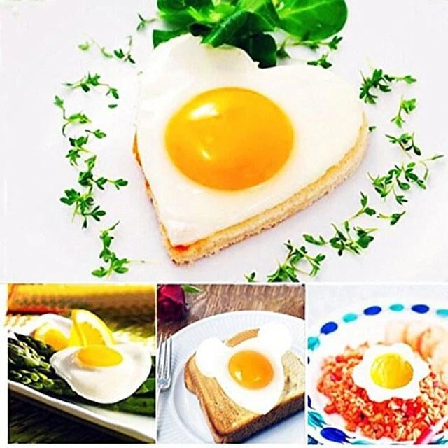 5-Pieces Set: Fried Egg Mold Pancake Rings Shaped Image 10