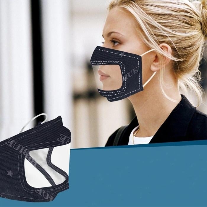 5-Pack: Custom Fashion Smile Communicator Face Mask Image 8