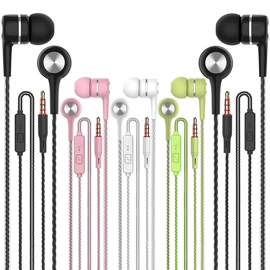 5-Pack: Earbuds Earphones with Microphone Image 1