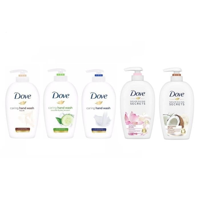 5-Pack: Dove Caring Hand Wash 250 ML Image 2