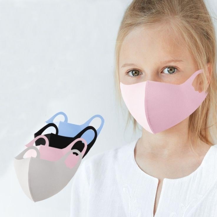 5-Pack: Kids Reusable Fitted Face Mask Image 1