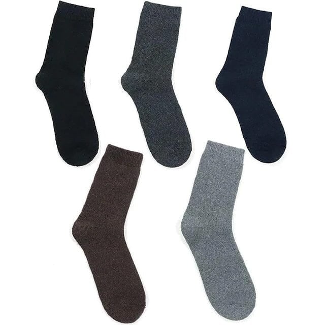 5-Pack: Winter Warm Socks Gift Warm Wool Socks Image 1