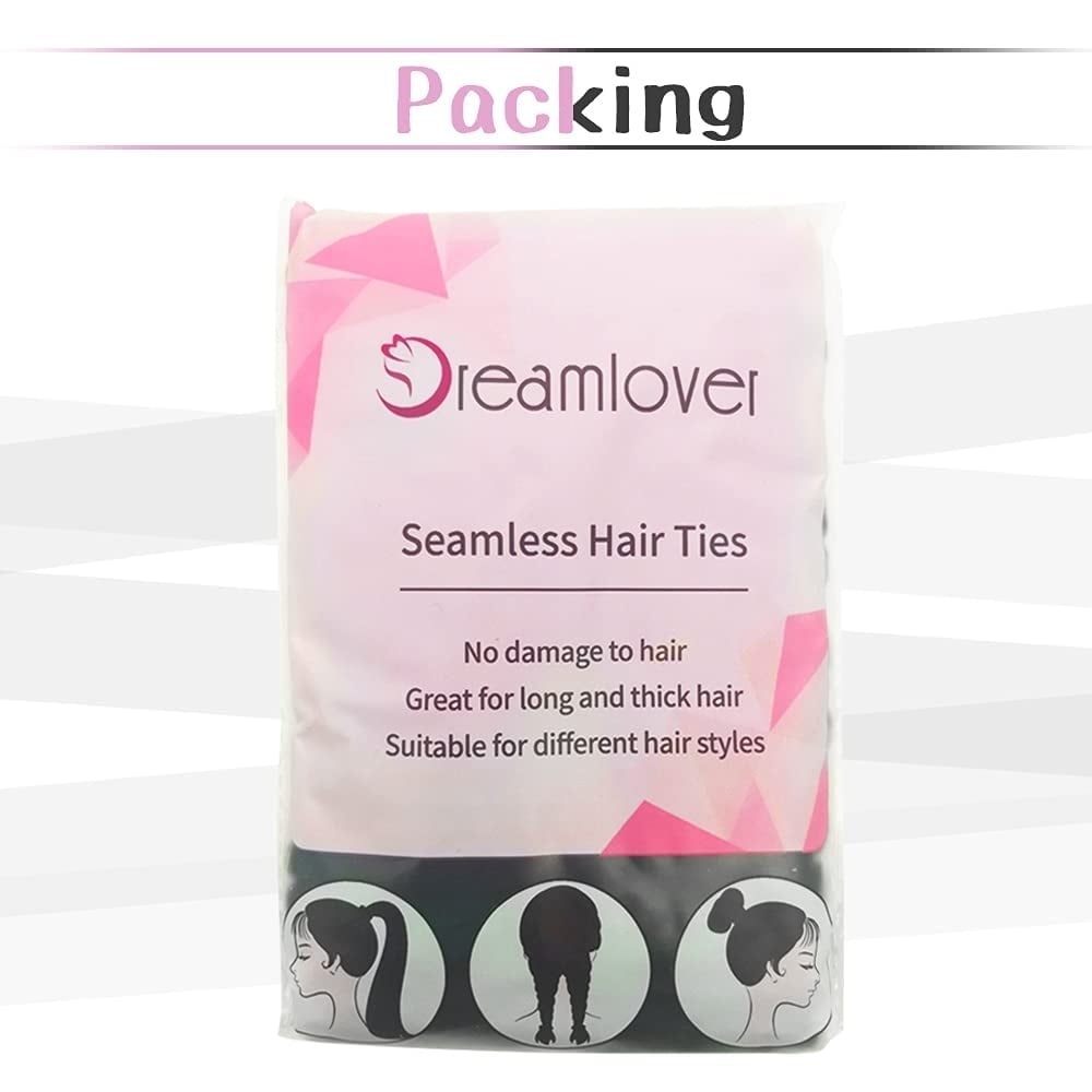 50-Pack: Dreamlover Black Hair Bands Image 2