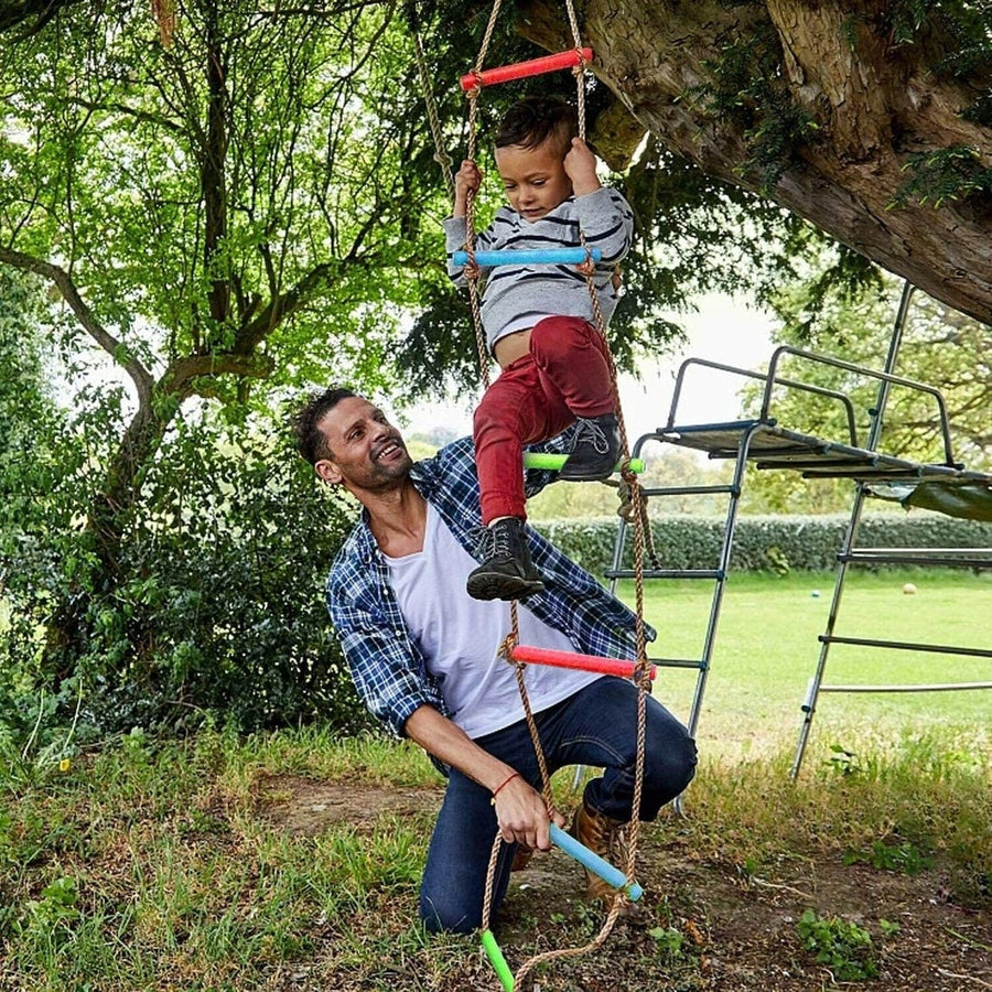 6 Rungs Swing Climbing Rope Ladder Hang for Children Playground Exercise Image 1